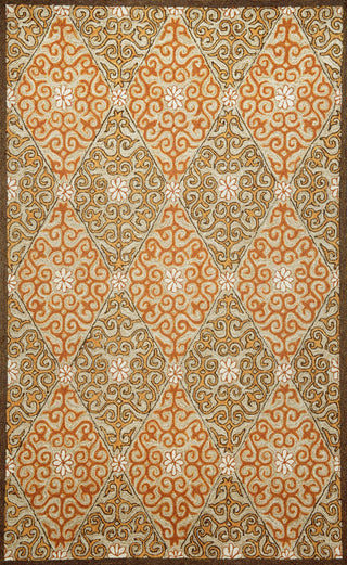 Trans Ocean Ravella Lakai Diamond Orange Area Rug 5' 0'' X 7' 6''