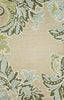 Trans Ocean Ravella Ornametal Leaf Bdr Natural Area Rug 5' 0'' X 7' 6''