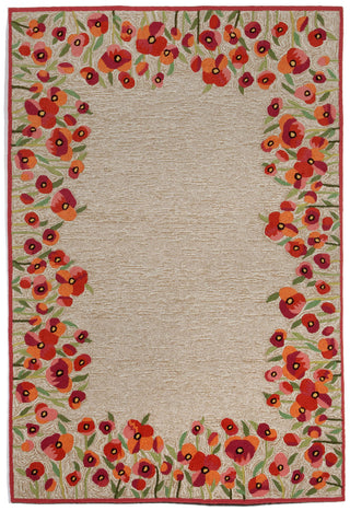 Trans Ocean Ravella Poppies Red Area Rug main image