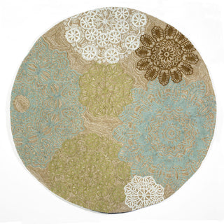 Trans Ocean Ravella Crochet Natural Area Rug Main