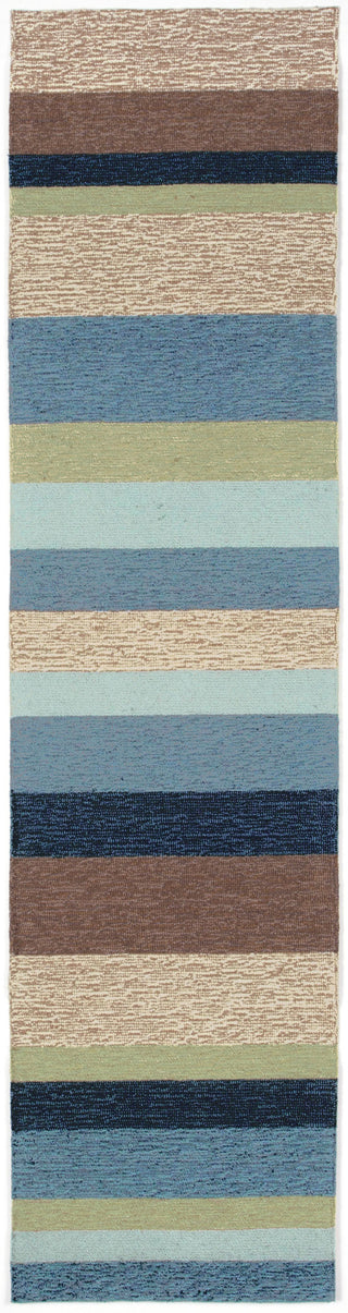 Trans Ocean Ravella Stripe Blue Area Rug Main