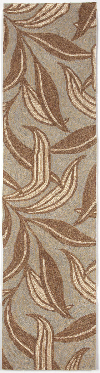 Trans Ocean Ravella Leaf Blue Area Rug Main