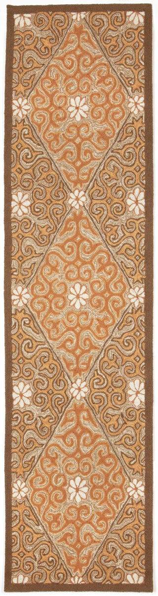 Trans Ocean Ravella Lakai Diamond Orange Area Rug 2'0'' X 8'0'' Runner