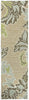 Trans Ocean Ravella Ornametal Leaf Bdr Natural Area Rug 2'0'' X 8'0'' Runner