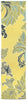 Trans Ocean Ravella Ornamental Leaf Bdr Yellow Area Rug 2'0'' X 8'0'' Runner