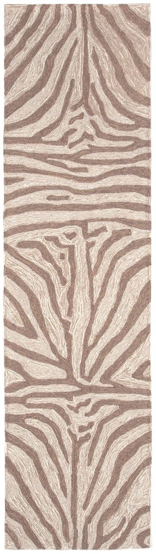 Trans Ocean Ravella Zebra Brown Area Rug 2'0'' X 8'0'' Runner