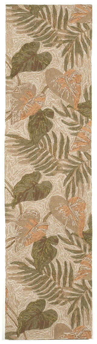 Trans Ocean Ravella Tropical Leaf Natural Area Rug Main