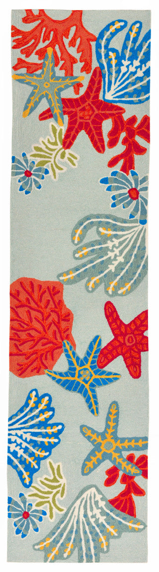 Trans Ocean Ravella Scene Blue Area Rug by Liora Manne 2'0'' X 8'0'' Runner