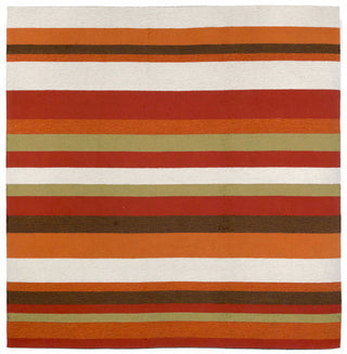 Trans Ocean Ravella Stripe Orange Area Rug Main