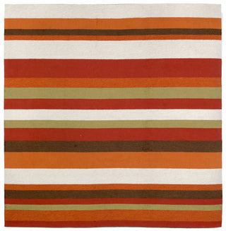 Trans Ocean Ravella Stripe Orange Area Rug by Liora Manne