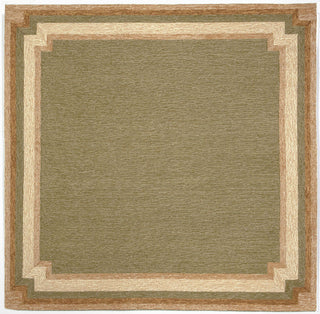 Trans Ocean Ravella Border Green Area Rug Main