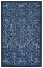 Trans Ocean Seville Modern Damask Blue Area Rug main image