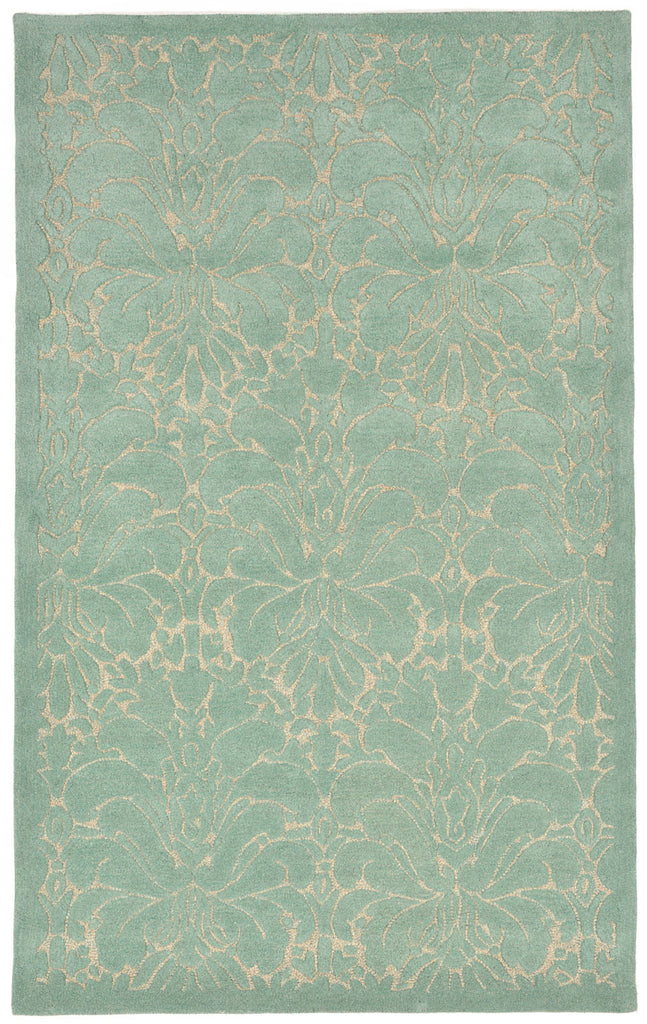 Trans Ocean Seville Modern Damask Blue Area Rug main image
