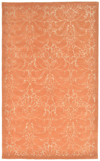 Trans Ocean Seville Modern Damask Orange Area Rug main image