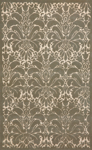 Trans Ocean Seville Modern Damask Silver Area Rug main image