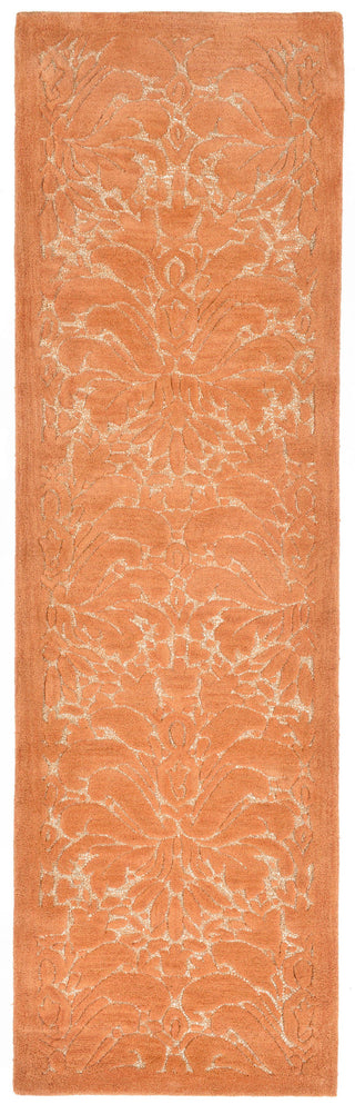 Trans Ocean Seville Modern Damask Orange Area Rug Main