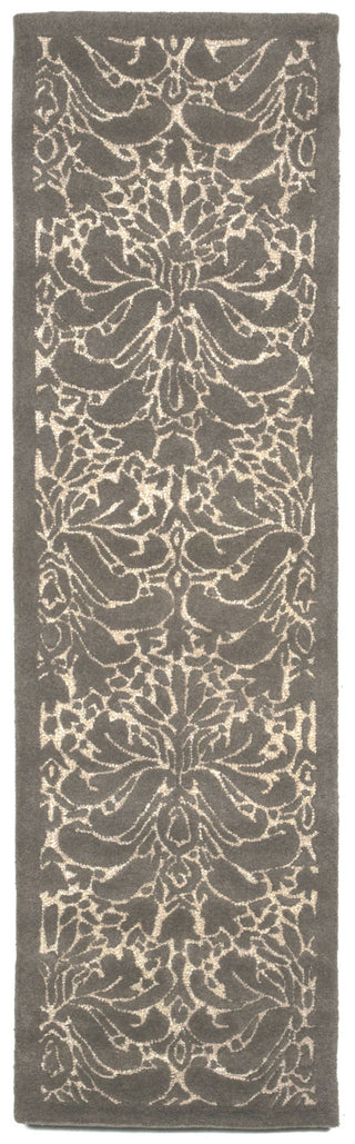 Trans Ocean Seville Modern Damask Silver Area Rug Main