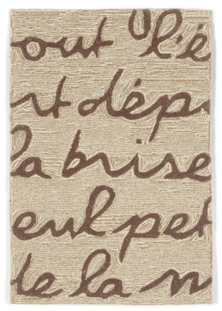 Trans Ocean Spello Poem Brown Area Rug by Liora Manne