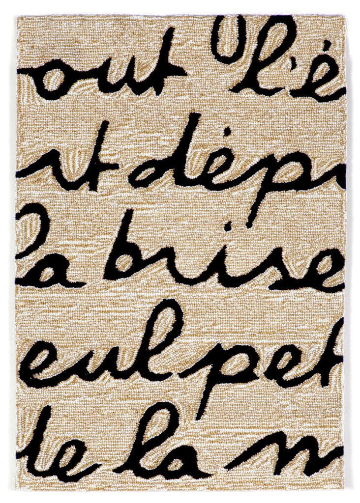 Trans Ocean Spello Poem Natural Area Rug 2' 0'' X 3' 0''