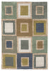 Trans Ocean Spello Big Squares Blue Area Rug Main