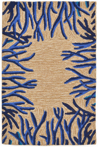 Trans Ocean Spello Coral Bdr Natural Area Rug Main