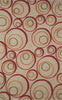 Trans Ocean Spello Hoops Red Area Rug 5' 0'' X 7' 6''