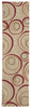 Trans Ocean Spello Hoops Red Area Rug by Liora Manne