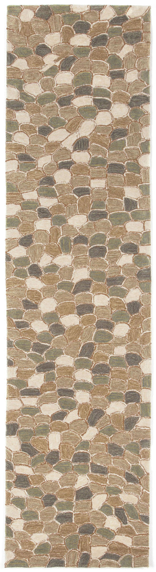 Trans Ocean Spello Pebbles Blue Area Rug 2'0'' X 8'0'' Runner