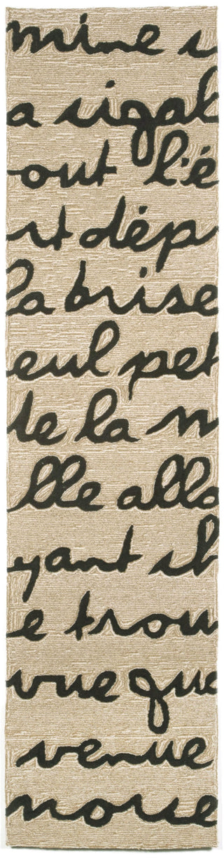 Trans Ocean Spello Poem Natural Area Rug 2'0'' X 8'0'' Runner
