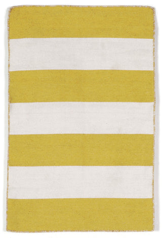 Trans Ocean Sorrento Rugby Stripe Yellow Area Rug Main