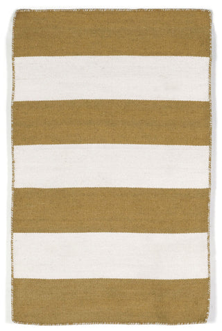 Trans Ocean Sorrento Rugby Stripe Khaki Area Rug Main