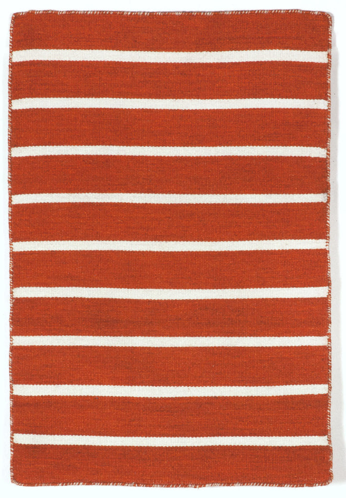 Trans Ocean Sorrento Pinstripe Rust Area Rug 2' 0'' X 3' 0''