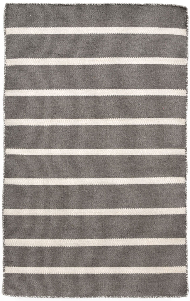 Trans Ocean Sorrento Pinstripe Grey Area Rug by Liora Manne