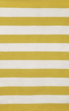 Trans Ocean Sorrento Rugby Stripe Yellow Area Rug main image