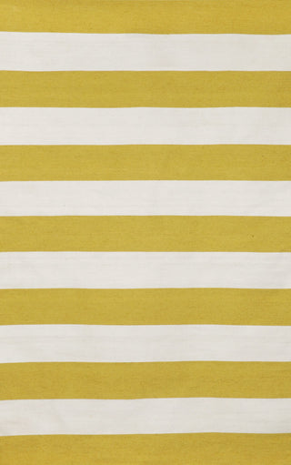 Trans Ocean Sorrento Rugby Stripe Yellow Area Rug main image