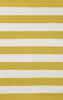 Trans Ocean Sorrento Rugby Stripe Yellow Area Rug 5' 0'' X 7' 6''