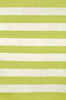 Trans Ocean Sorrento Rugby Stripe Green Area Rug main image