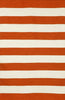 Trans Ocean Sorrento Rugby Stripe Rust Area Rug main image