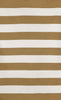 Trans Ocean Sorrento Rugby Stripe Khaki Area Rug 5' 0'' X 7' 6''