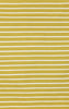 Trans Ocean Sorrento Pinstripe Yellow Area Rug main image