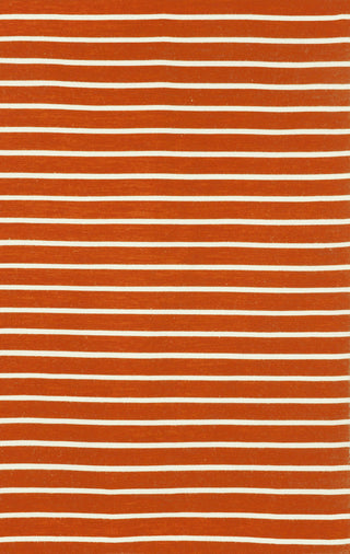 Trans Ocean Sorrento Pinstripe Rust Area Rug 5' 0'' X 7' 6''