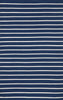 Trans Ocean Sorrento Pinstripe Navy Area Rug main image
