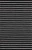 Trans Ocean Sorrento Pinstripe Black Area Rug 5' 0'' X 7' 6''