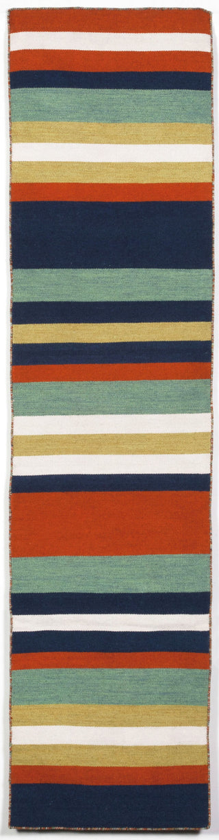 Trans Ocean Sorrento Tribeca Navy Area Rug 2'0'' X 8'0'' Runner