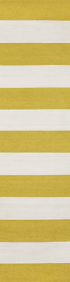 Trans Ocean Sorrento Rugby Stripe Yellow Area Rug 2'0'' X 8'0'' Runner