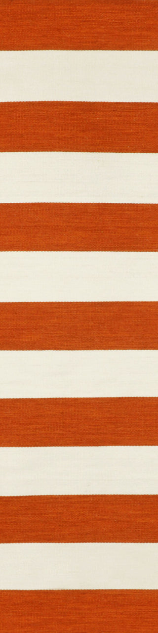 Trans Ocean Sorrento Rugby Stripe Rust Area Rug by Liora Manne