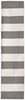 Trans Ocean Sorrento Rugby Stripe Grey Area Rug by Liora Manne