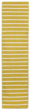 Trans Ocean Sorrento Pinstripe Yellow Area Rug 2'0'' X 8'0'' Runner