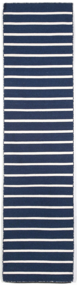 Trans Ocean Sorrento Pinstripe Navy Area Rug Main