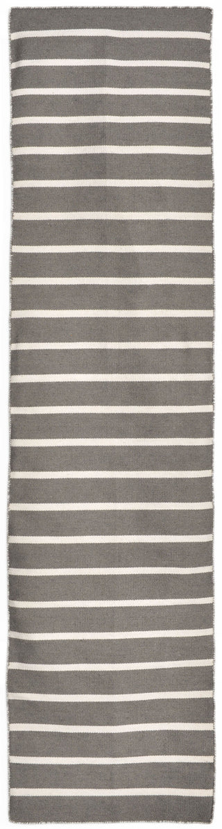 Trans Ocean Sorrento Pinstripe Grey Area Rug Main